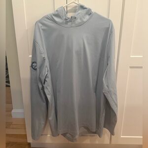 Adidas Light Blue Hooded Sweatshirt